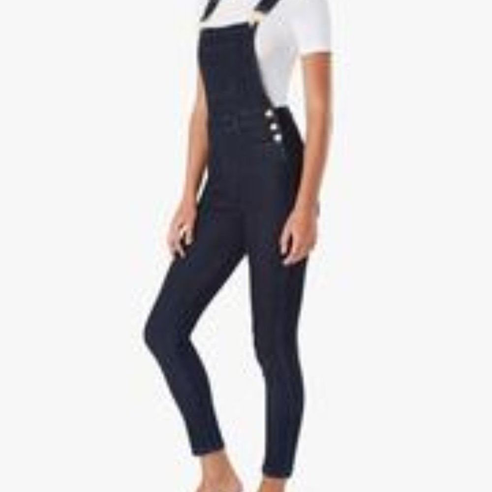 NWT-We Wore What - HIGH-RISE SKINNY DENIM OVERALLS